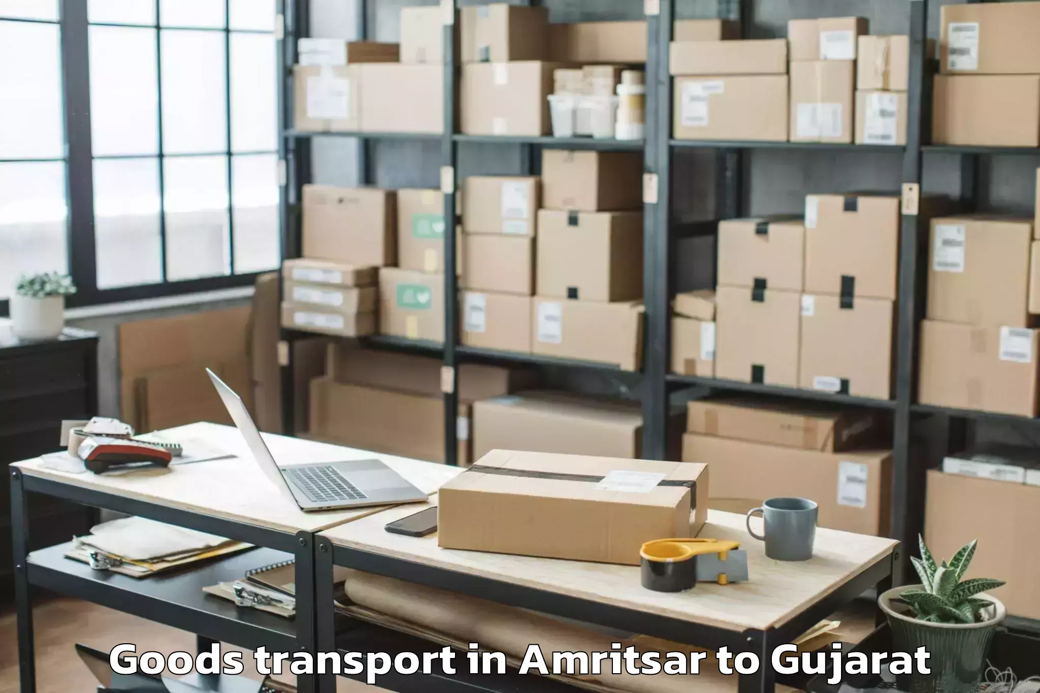 Efficient Amritsar to Mahudha Goods Transport